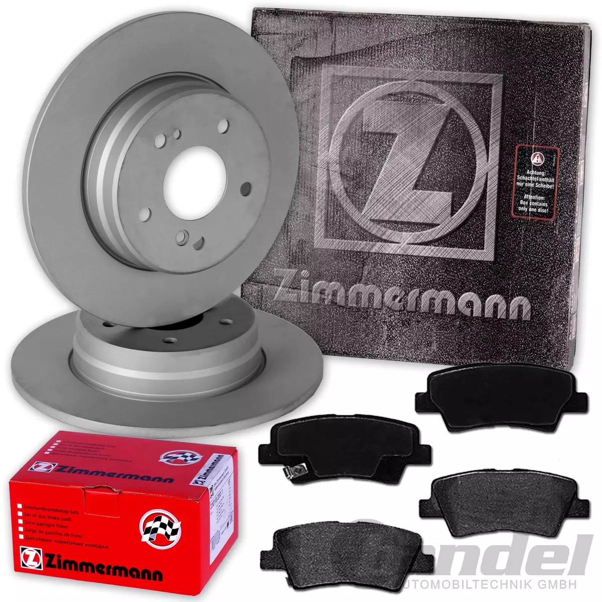 Гальмівні диски та колодки Zimmermann для Porsche 911 кабріолет (997)