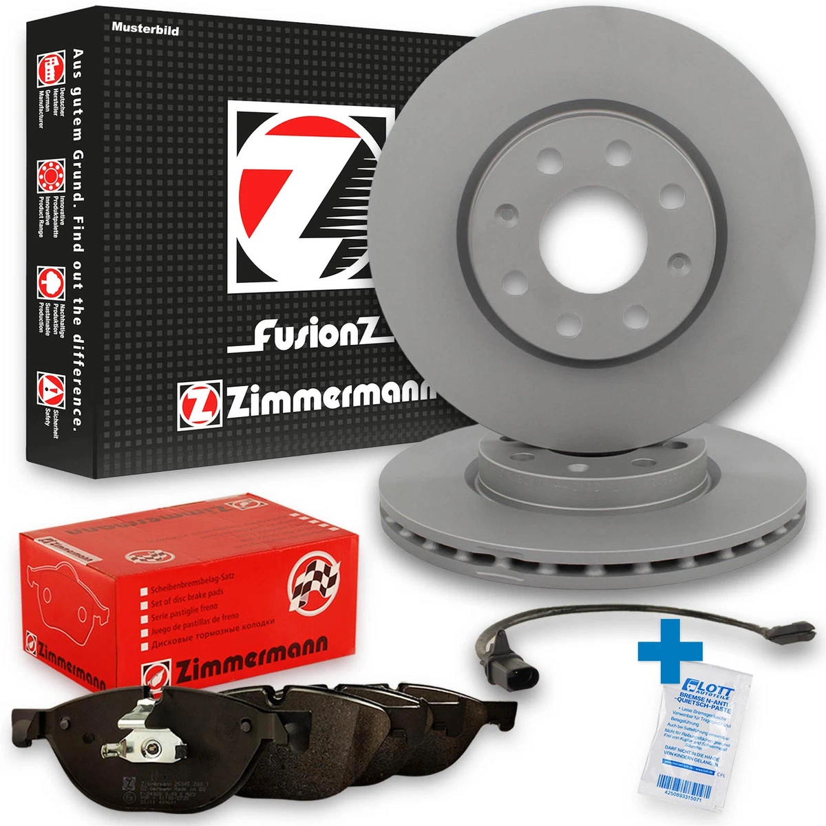 Оригінальні гальмівні диски та колодки Zimmermann для BMW Z3