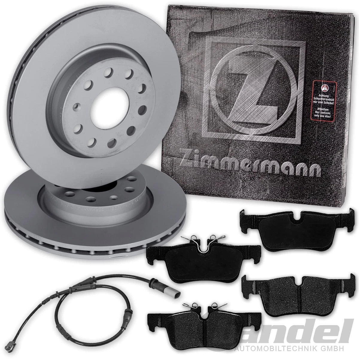 Гальмівні колодки та диски Zimmermann для Mercedes-Benz E-Class (W211) Гальмівні колодки та диски Zimmermann для Mercedes-Benz E-Class (W211)