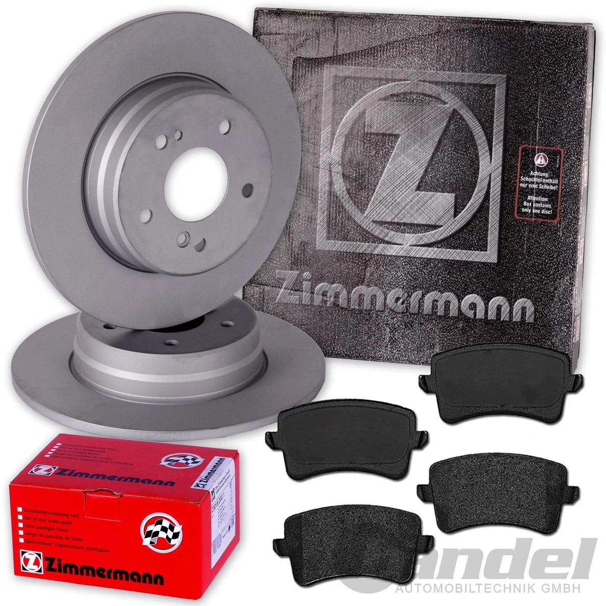 Гальмівні колодки та диски Zimmermann для Mercedes-Benz E-Class (W211) Гальмівні колодки та диски Zimmermann для Mercedes-Benz E-Class (W211)