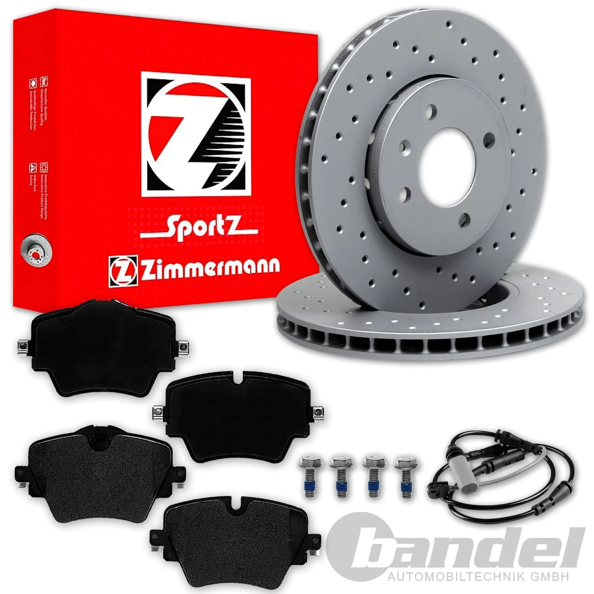 Гальмівні колодки та диски Zimmermann для MERCEDES-BENZ GLK-CLASS (X204)